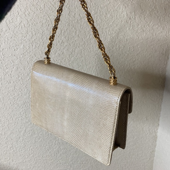 Vintage Gucci Lizard Front Flap Twist Lock Mini Bag - Picture 5 of 15